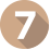 Number 7 with tan background