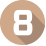 Number 8 with tan background