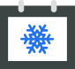 January snowflake icon