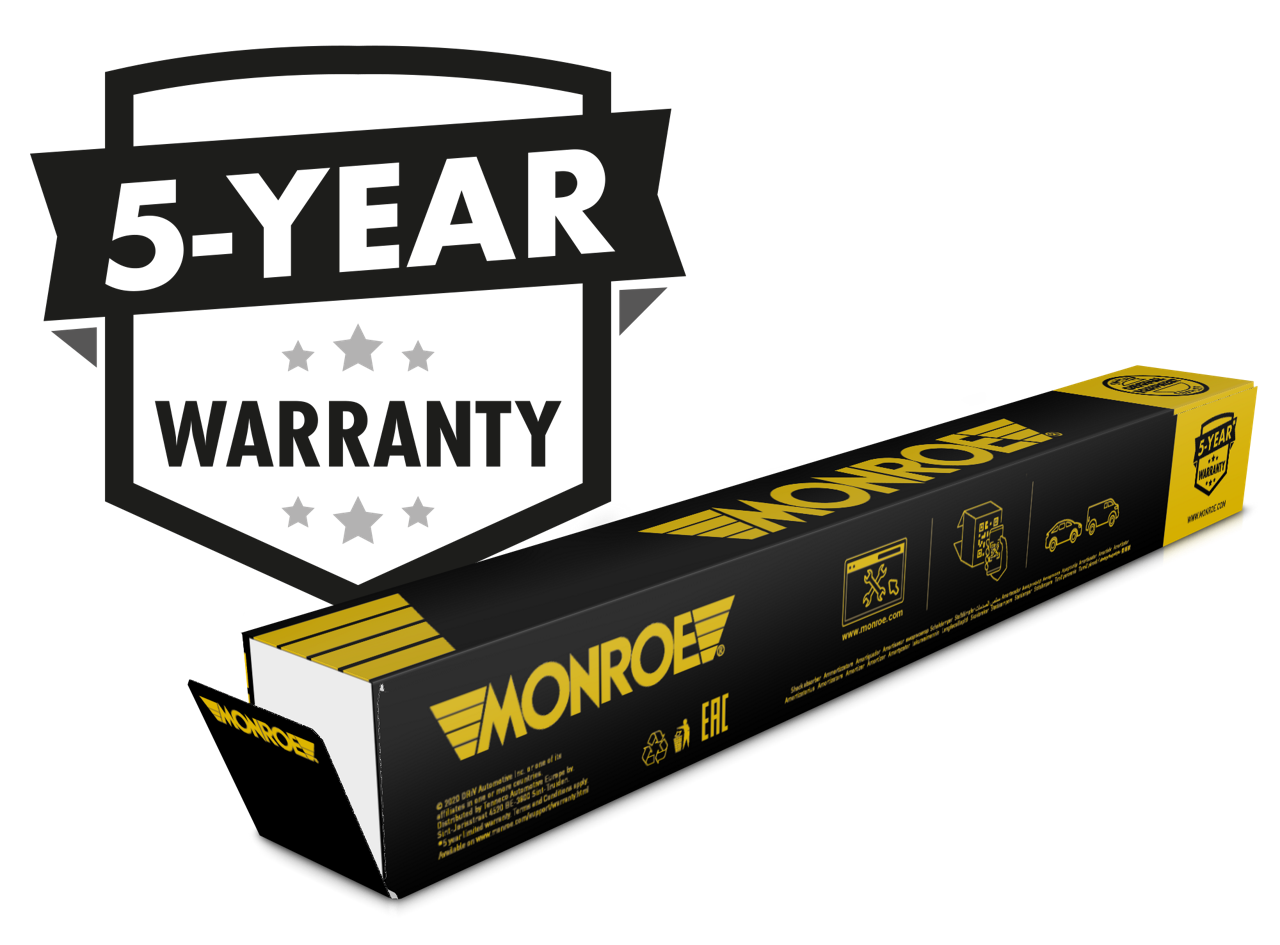 Monroe five years warranty